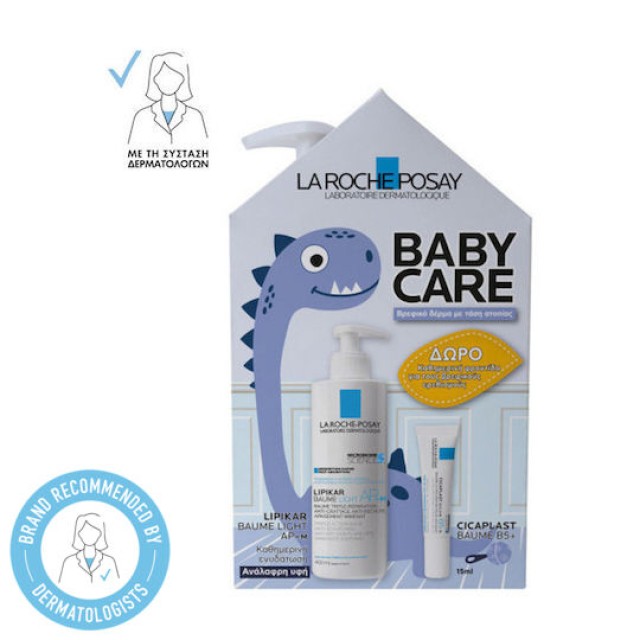 La Roche-Posay Promo Baby Care Lipikar Baume Light AP+M Ενυδατικό Βάλσαμο για το Βρεφικό Δέρμα με Τάση Ατοπίας 400ml & Δώρο Cicaplast Baume B5+ για την Καταπράυνση του Δέρματος 15ml