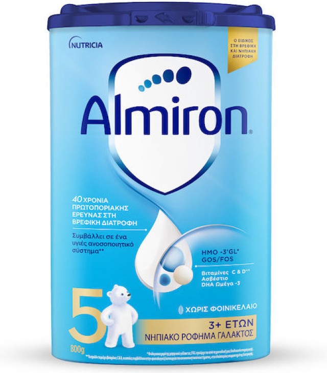  Almiron 5 800gr Γάλα Για Παιδιά άνω των 3 Ετών