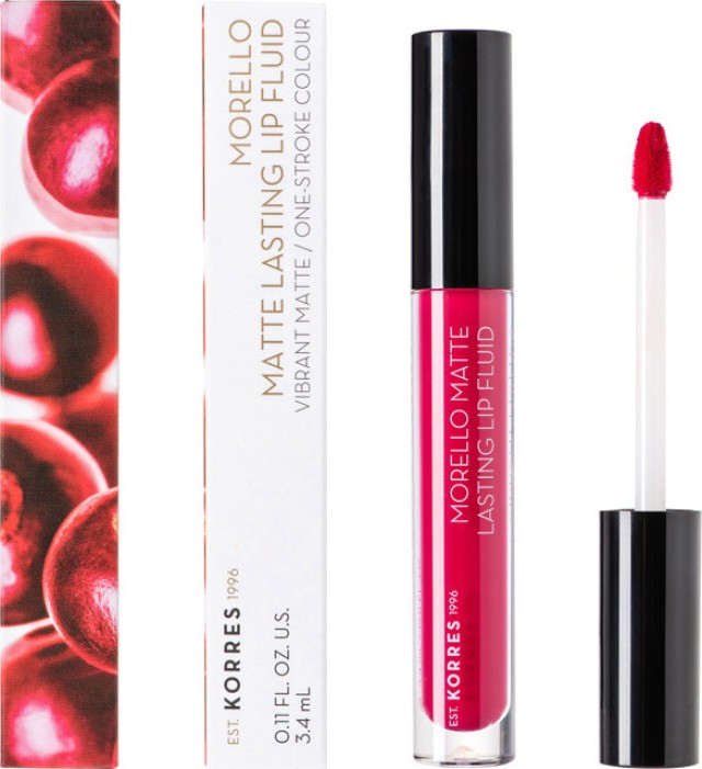 Korres Morello Matte Lasting Lip Fluid 29 Strawberry Kiss 3,4ml