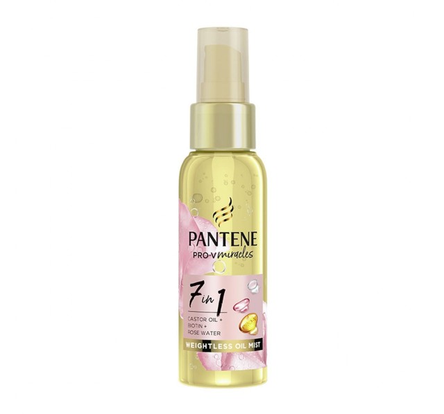 Pantene Pro-V Miracles Rose Water 7in1 Weightless Oil Mist Λάδι για τα Μαλλιά 100ml