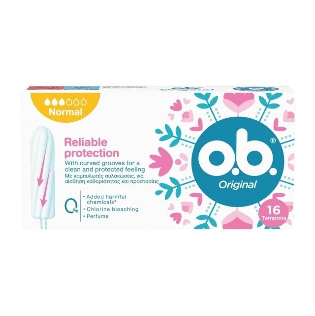 O.B. Reliable Protection Normal 16 Tampons
