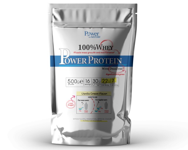 Power of Nature 100% Whey Power Protein Vanilla Cream 500gr