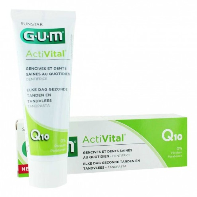 Gum 6050EMEA Activital Q10 ToothGel, Οδοντόπαστα 75ml