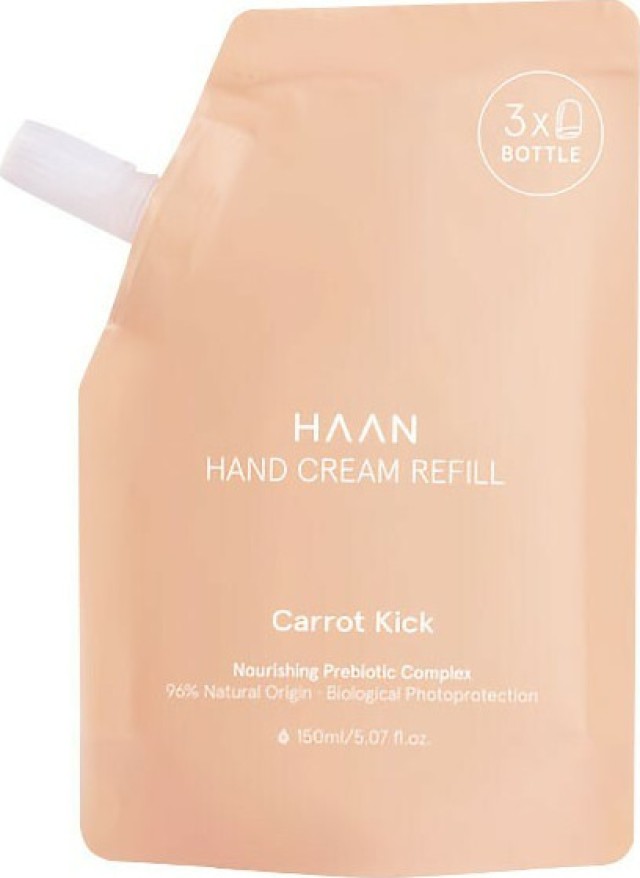 Haan Hand Cream Refill Carrot Kick Nourishing Prebiotic Complex, Κρέμα για τα Χέρια 150ml