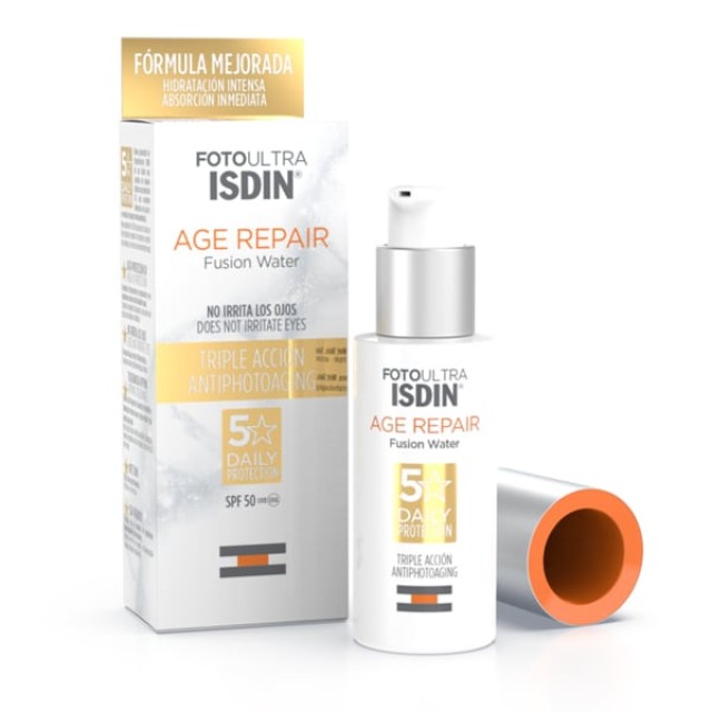 ISDIN FotoUltra Age Repair Fusion Water SPF50 Αντηλιακό Προσώπου Τριπλής Δράσης 50ml
