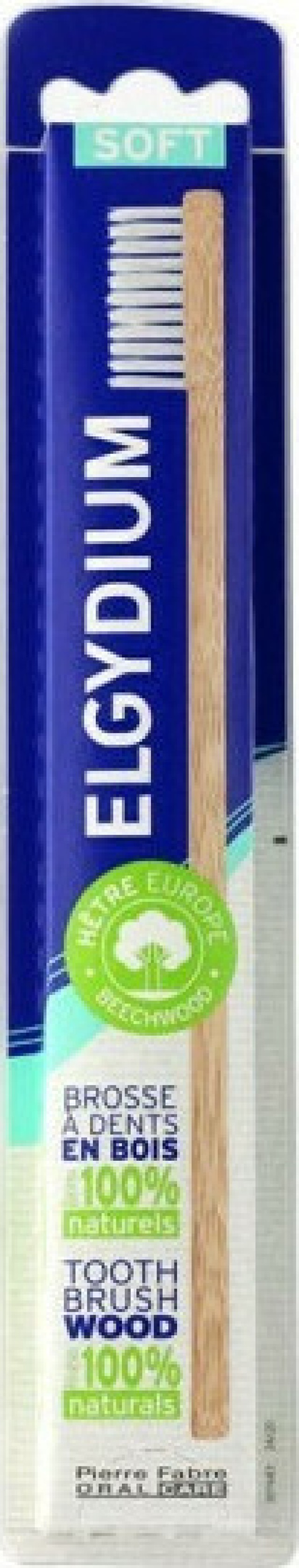 Elgydium Eco Friendly Soft Toothbrush, Ξύλινη Οικολογική Οδοντόβουρτσα, Μαλακή 1 Τεμάχιο