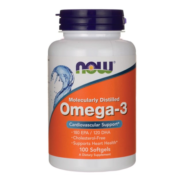 Now Foods Omega 3 1000mg, Συμπλήρωμα Διατροφής 100 Μαλακές Κάψουλες