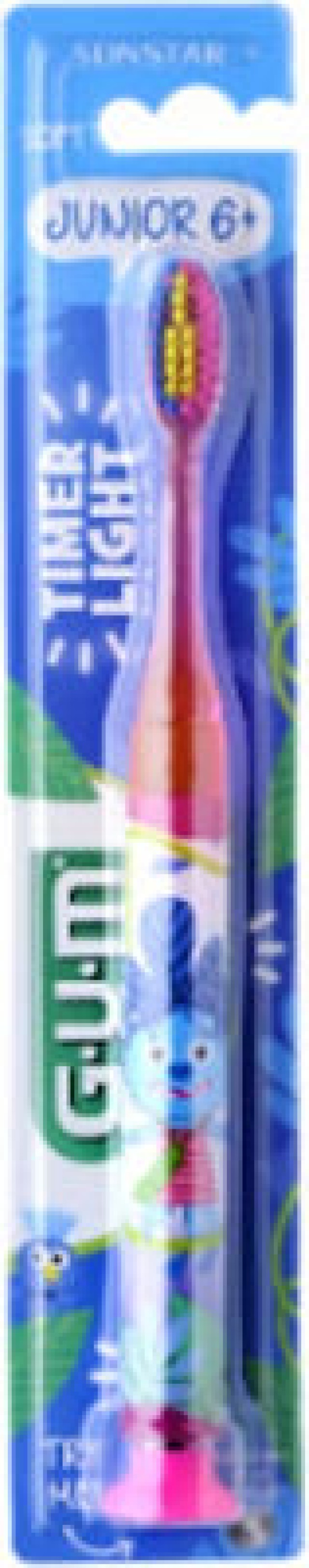 Gum 903M Junior Light Up Φωτιζόμενη Οδοντόβουρτσα 6+ Χρονών, Χρώμα Ροζ