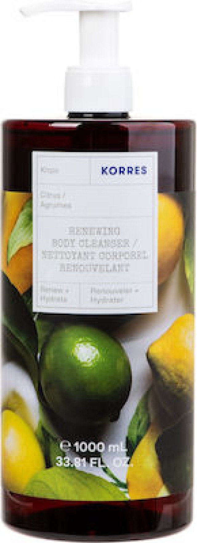 Korres Citrus Body Clenser Αφρόλουτρο Κίτρο 1000ml