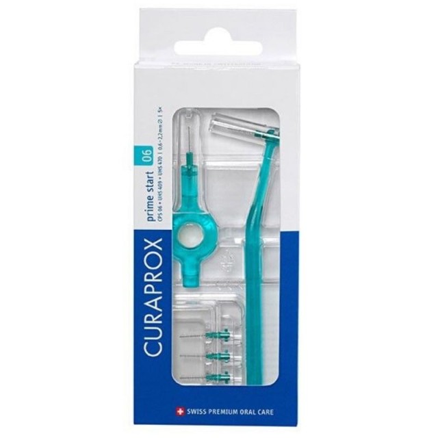 Curaprox Prime Start 06, Μεσοδόντια Βουρτσάκια Γαλάζιο 5 Τεμάχια