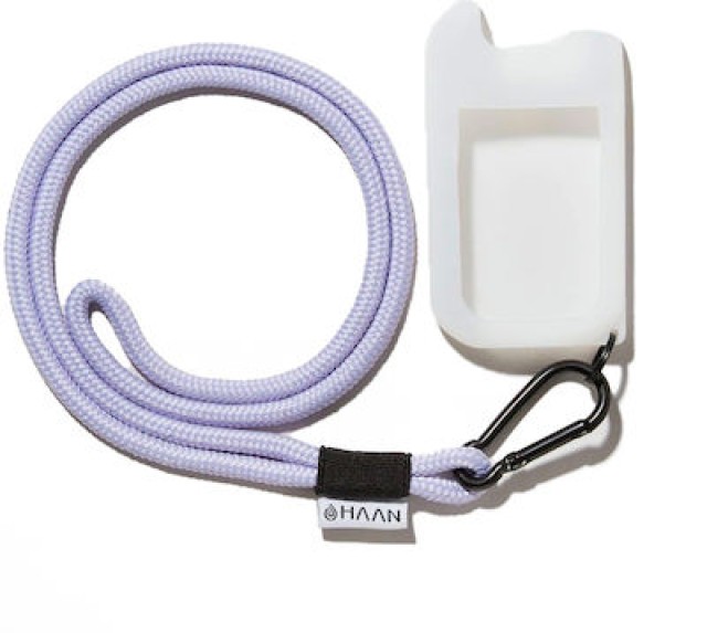 Haan Case & Lanyard Θήκη με Κορδόνι για Αντισηπτικό Χεριών, Χρώμα Μωβ 1 Τεμάχιο