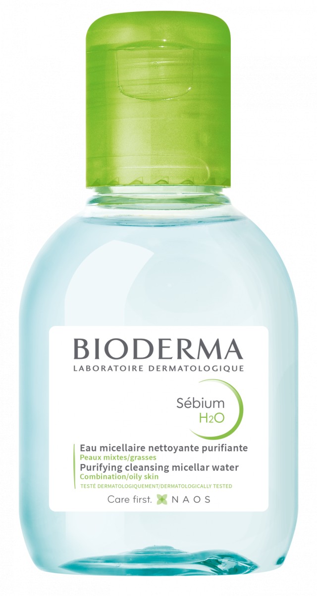 Bioderma Sebium Η2Ο Νερό Καθαρισμού Micellaire, Καθαρίζει & Αφαιρεί το Μακιγιάζ, Λιπαρό Δέρμα 100ml