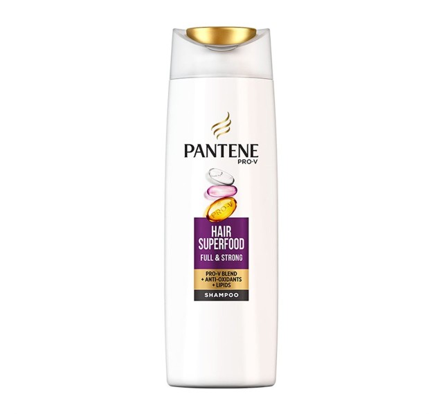 Pantene Pro-V Hair Superfood Full & Strong, Σαμπουάν Για Αδύναμα, Λεπτά Μαλλιά 360ml