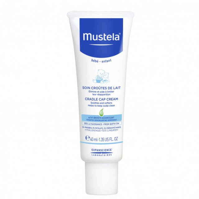 Mustela Bebe Cradle Cap Cream Κρέμα για τη Νινίδα, 40ml