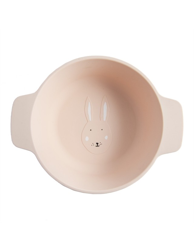 Trixie Silicone Bowl Mrs Rabbit 4m+, Μπολ Φαγητού από Σιλικόνη, Χρώμα Ροζ 1 Τεμάχιο