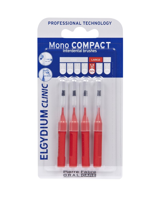 Elgydium Clinic Monocompact, Μεσοδόντια Βουρτσάκια 0.7mm 4τμχ