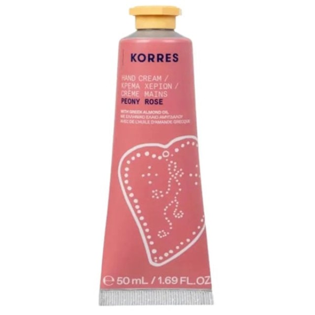 Korres Hand Cream Peony Rose Ενυδατική Κρέμα Χεριών & Νυχιών Με Άρωμα Παιώνια & Τριαντάφυλλο 50ml