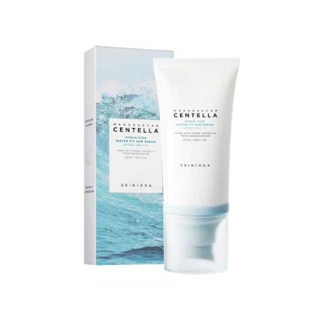 Skin1004 Madagascar Centella Hyalu-Cica Water-Fit Sun Serum Αντηλιακή Κρέμα Προσώπου SPF50+ με Σεντέλα, Υαλουρονικό & Νιασιναμίδη 50ml