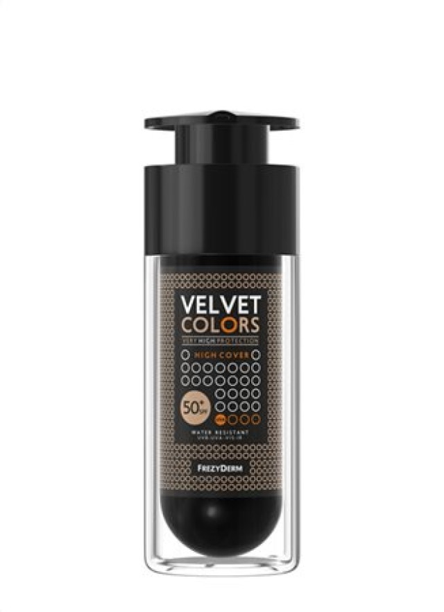 Frezyderm Velvet Colors High Cover Make Up SPF50+, Ματ Φινίρισμα & Υψηλή Κάλυψη 30ml