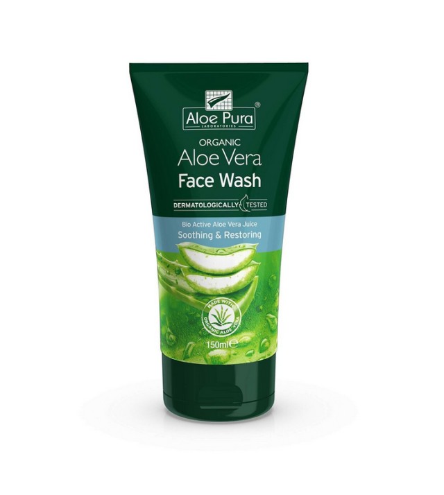 Optima Aloe Pura Organic Aloe Vera Face Wash Καθαριστικό Προσώπου 150ml