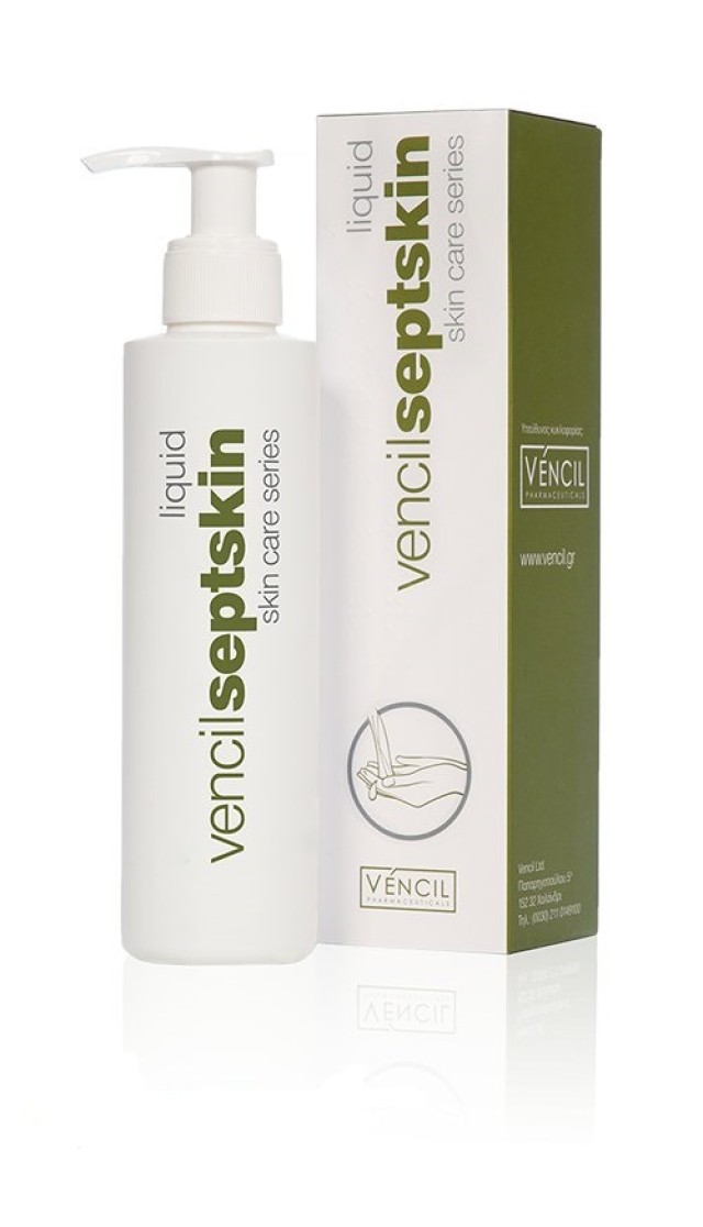 Vencil Septskin Liquid Ήπιο Υγρό Καθαρισμού με Αντισηπτικά Συστατικά, για Καθημερινή Χρήση, 170ml