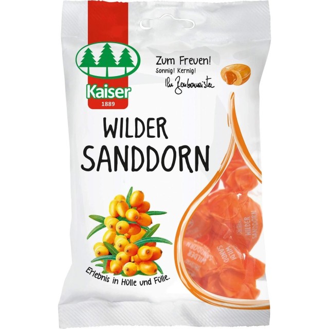 Kaiser Wilder Sanddorn Καραμέλες για το Bήχα με Ιπποφαές 90g