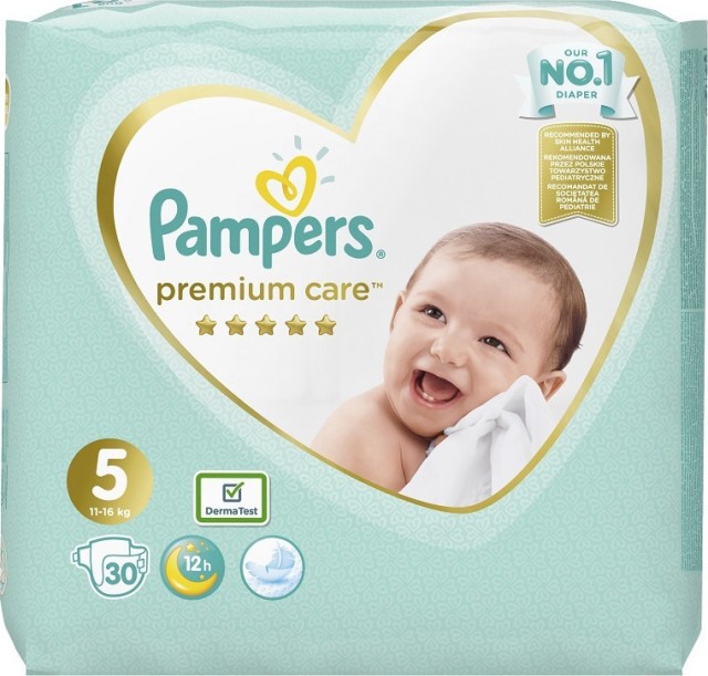 Pampers Premium Care No5 11-18kg Πάνες 30τεμ