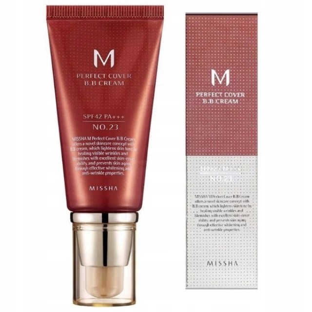 Missha M Perfect Cover BB Cream Ex SPF 42 no.23 Natural Beige Κρέμα Προσώπου με Προστασία 50ml