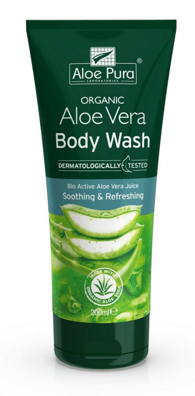 Optima Aloe Pura Organic Aloe Vera Body Wash Αφρόλουτρο με Αλόη 200ml