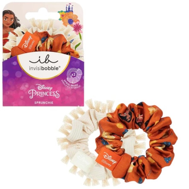 Invisibobble Kids Sprunchie Disney Moana Λαστιχάκια Μαλλιών (2 Τεμάχια)