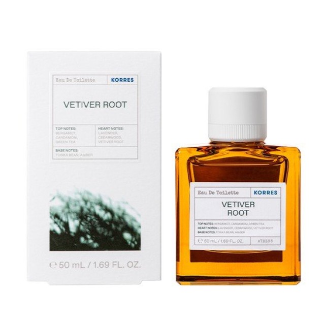 Korres Eau De Toilette Vetiver Root, Ανδρικό Άρωμα 50ml