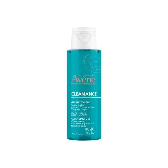 Avene Cleanance Gel Καθαρισμού Nettoyant, Καθαρισμός Προσώπου/Σώματος για Λιπαρά Δέρματα 100ml