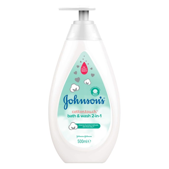 Johnsons Baby CottonTouch 2 σε 1 Αφρόλουτρο & Σαμπουάν 500ml