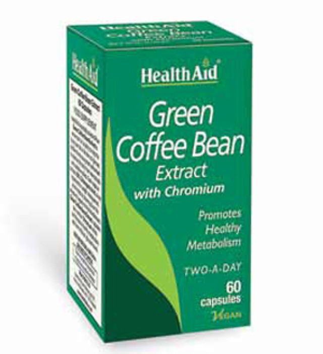 Health Aid Green Coffee Bean Extract, Συμπληρώμα Δίαιτας 60 Κάψουλες