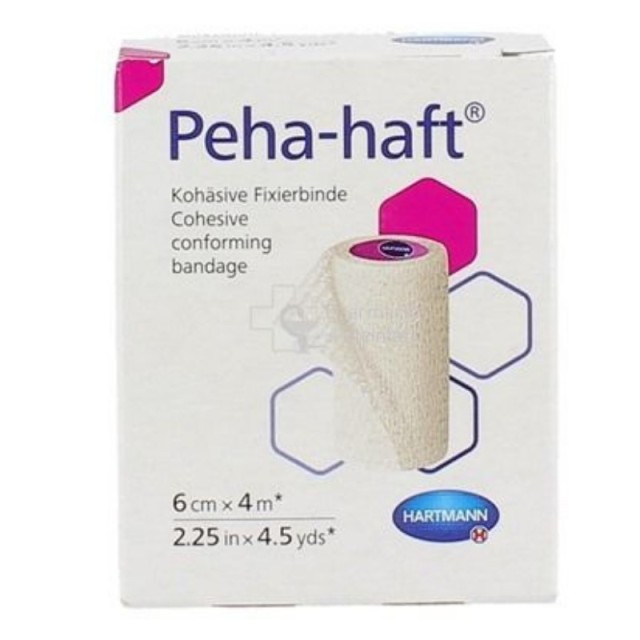 Hartmann Peha-haft 6cm x 4m Στερεωτικός Αυτοκόλλητος Επίδεσμος