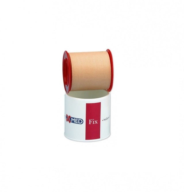 X-Med Fix Αυτοκόλλητη Ταινία Ύφασμα Μπεζ 5m x 5cm