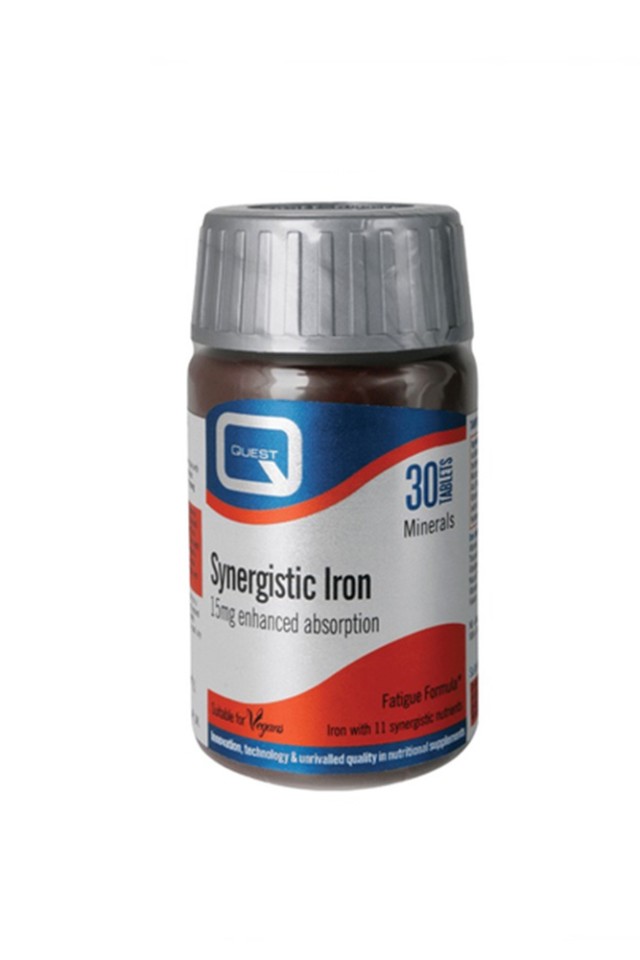 Quest Synergistic Iron 15mg Enhanced Absorption 30tabs