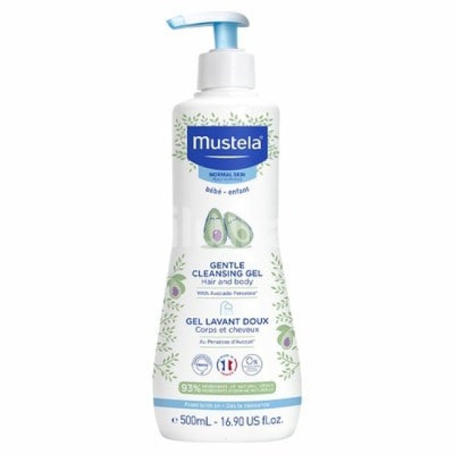 Mustela Gentle Cleansing Gel Βρεφικό-Παιδικό Τζελ Καθαρισμού για Σώμα και Μαλλιά 500ml