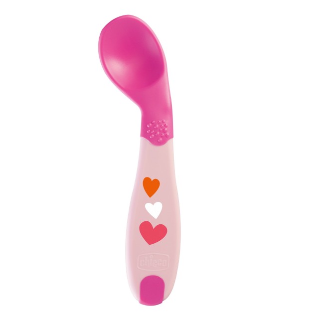 Chicco Babys First Spoon 8m+ Κουταλάκι Ροζ, 1 Τεμάχιο