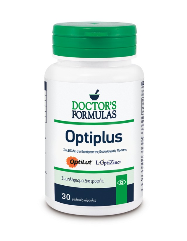 Doctors Formulas Optiplus Φόρμουλα για τη Διατήρηση της Φυσιολογικής Όρασης 30 Κάψουλες