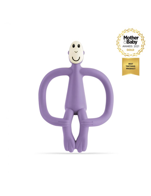 Matchstick Monkey Teething Toy and Gel Applicator Purple