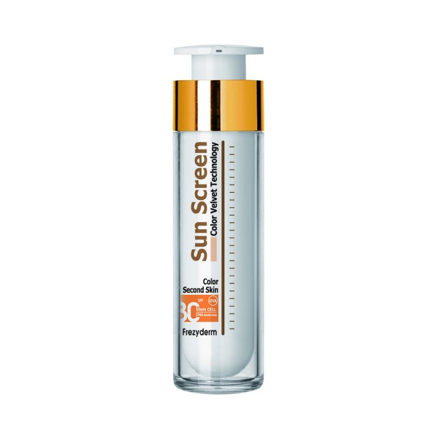 Frezyderm Sun Screen Color Velvet Face Cream SPF30+, UVA Με Χρώμα, 50ml