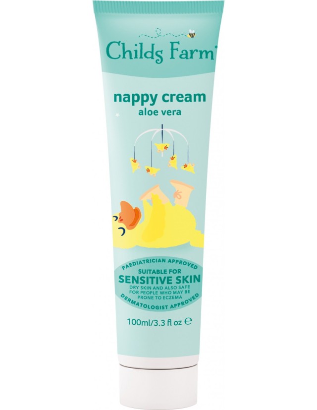 Childs Farm Nappy Cream Aloe Vera, Κρέμα Αλλαγής Πάνας 100ml