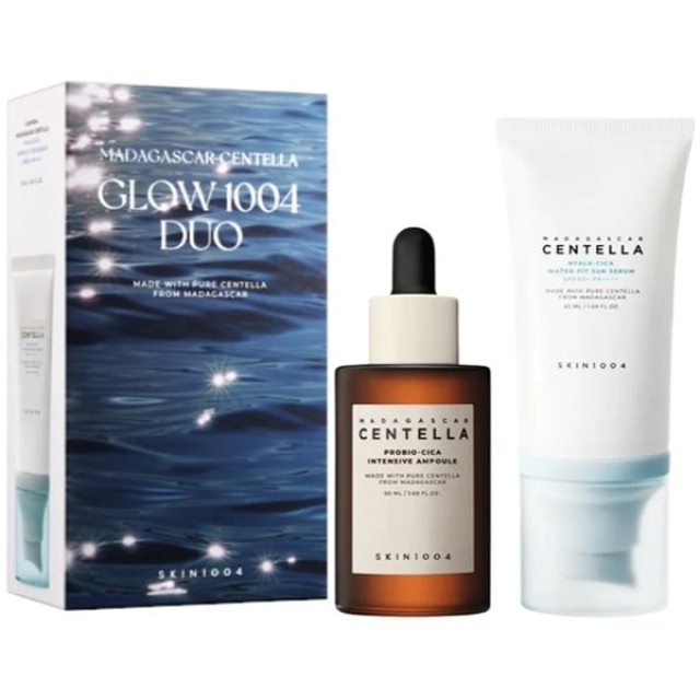 SKIN1004 Madagascar Centella Promo Glow 1004 Duo με Probio-Cica Intensive Ampoule Ορός Προσώπου για Ενυδάτωση & Αναζωογόνηση 50ml & Hyalu-Cica Water-Fit Sun Serum Αντηλιακός Ορός Προσώπου SPF50+ 50ml
