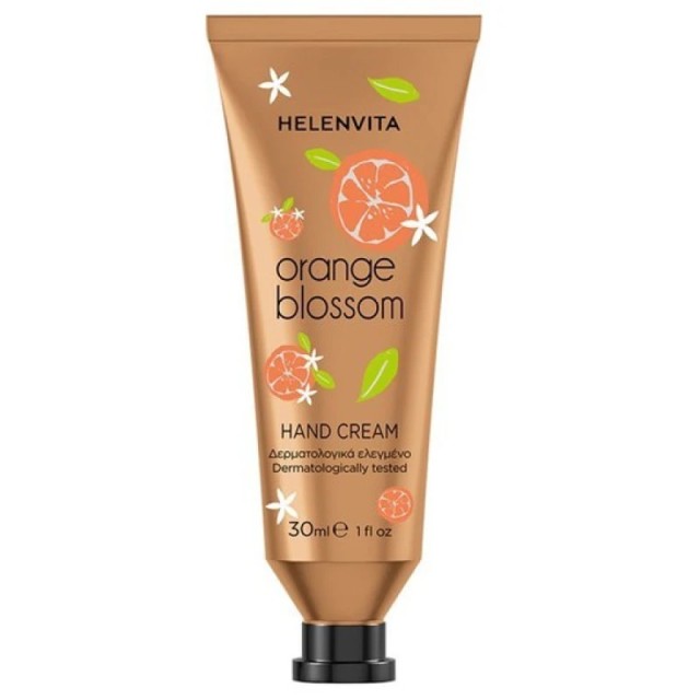 Helenvita Hand Cream Orange Blossom, Ενυδατική Κρέμα Χεριων με Πορτοκάλι 30ml