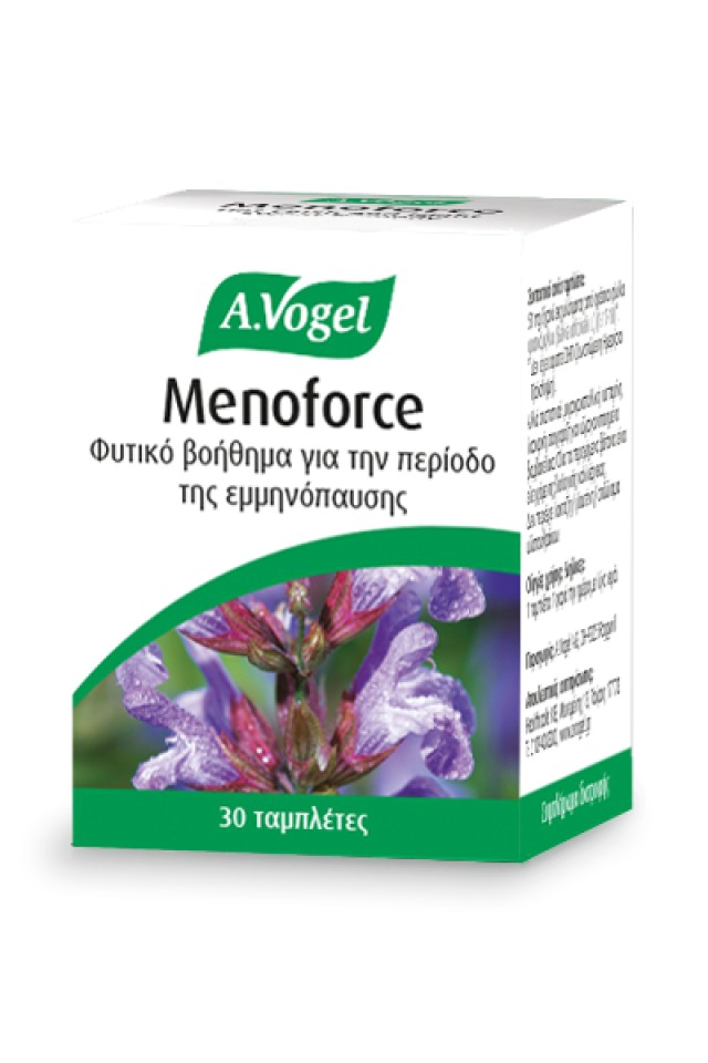 A.Vogel Menoforce Φρέσκο Φασκόμηλο, για την Ανακούφιση Συμπτωμάτων Εμμηνόπαυσης & Έντονων Ορμονικών Μεταβολών 30 Ταμπλέτες
