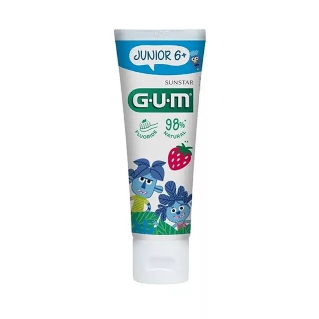Gum 3004 Junior 6+, Οδοντόκρεμα για Παιδιά με Γεύση Φράουλα 50ml