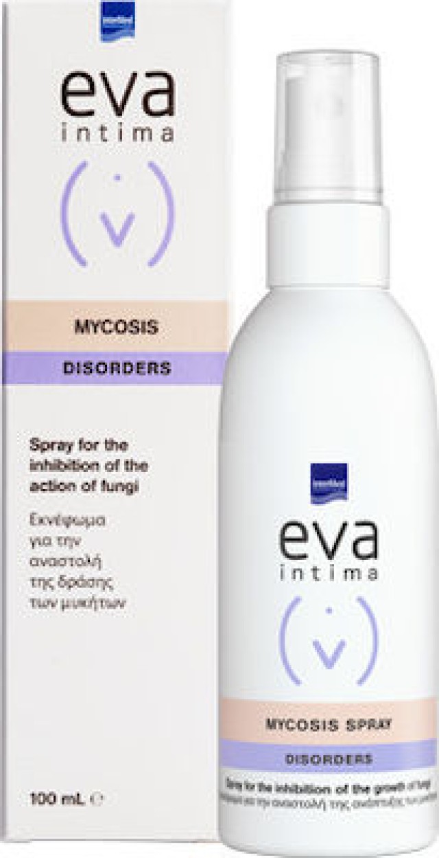 Intermed Eva Mycosis Intimate Spray, Εκνέφωμα για την Αναστολή της Ανάπτυξης Μυκητών 100ml