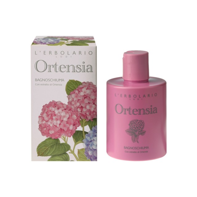 LErbolario Ortensia Bagnoschiuma 300 ml Απαλό Αφρόλουτρο Σώματος με εκχύλισμα ορτανσίας