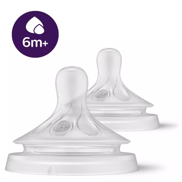 Philips Avent Natural Response Θηλή Σιλικόνης 6m+ Μέγιστης Ροής, 2 Τεμάχια